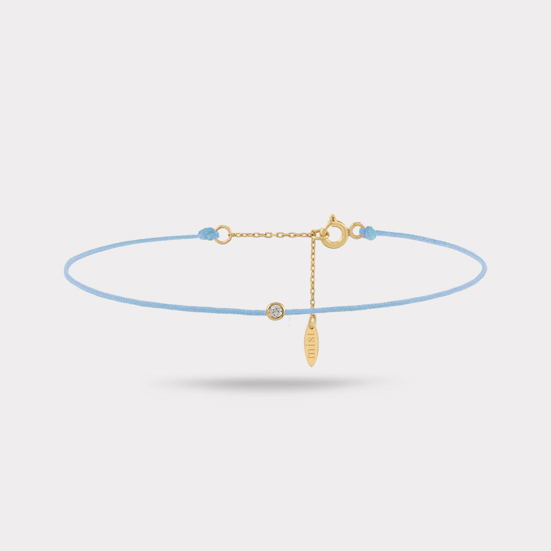 EVERBOND BABY BLUE STRING BRACELET